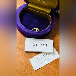 Gucci Gold Heart-Shaped Ring
